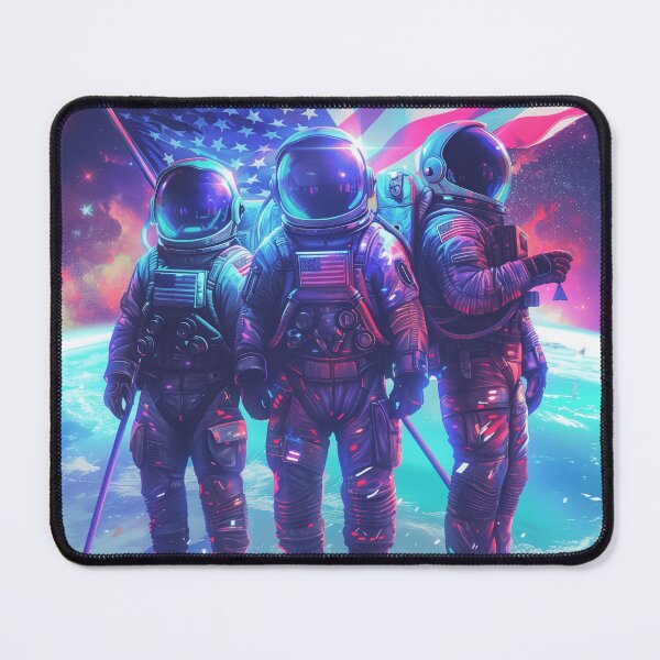 Item preview, Astronauts with American Flag designed and sold by palmyst.