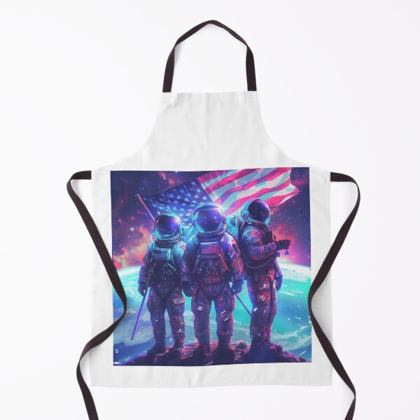 Item preview, Astronauts with American Flag designed and sold by palmyst.