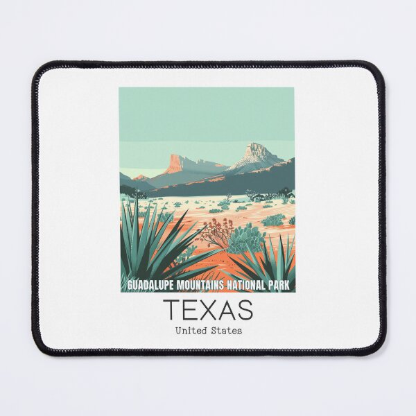 Item preview, A Vintage Travel Illustration of Guadalupe Mountains National Park - Texas - US designed and sold by GoodOldVintage.