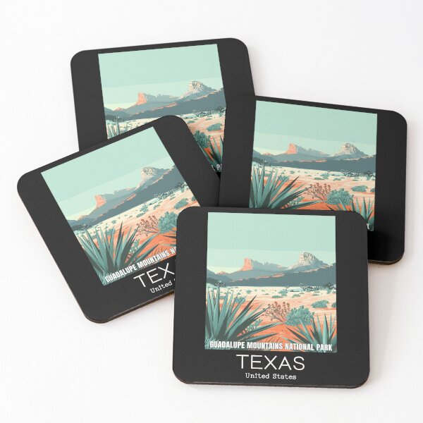 Item preview, A Vintage Travel Illustration of Guadalupe Mountains National Park - Texas - US designed and sold by GoodOldVintage.