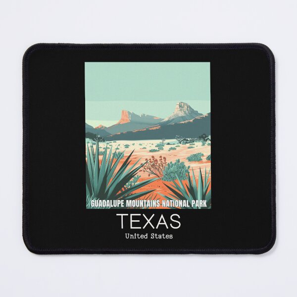 Item preview, A Vintage Travel Illustration of Guadalupe Mountains National Park - Texas - US designed and sold by GoodOldVintage.
