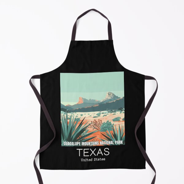 Item preview, A Vintage Travel Illustration of Guadalupe Mountains National Park - Texas - US designed and sold by GoodOldVintage.