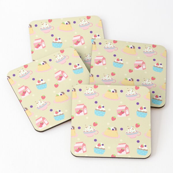 Item preview, Cute kids seamless pattern party sweet and desserts illustration designed and sold by nuchz.