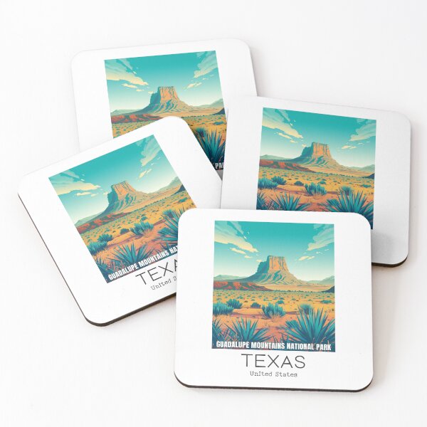 Item preview, A Vintage Travel Illustration of Guadalupe Mountains National Park - Texas - US designed and sold by GoodOldVintage.