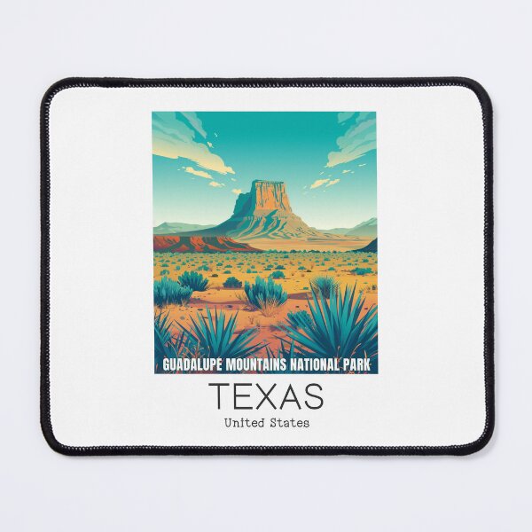 Item preview, A Vintage Travel Illustration of Guadalupe Mountains National Park - Texas - US designed and sold by GoodOldVintage.