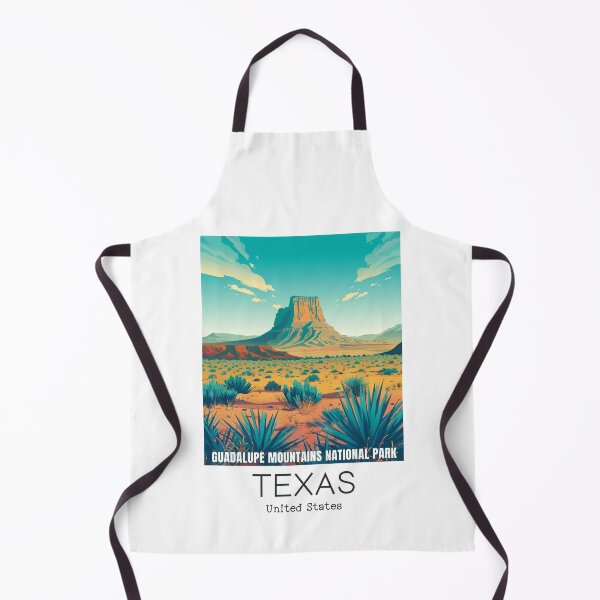 Item preview, A Vintage Travel Illustration of Guadalupe Mountains National Park - Texas - US designed and sold by GoodOldVintage.