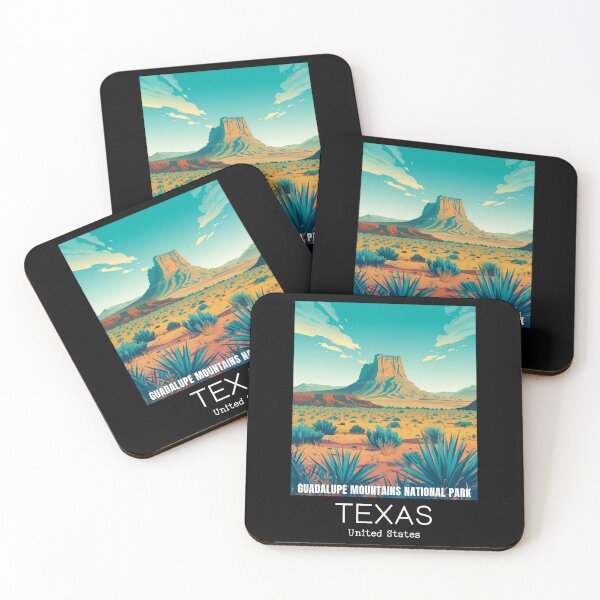 Item preview, A Vintage Travel Illustration of Guadalupe Mountains National Park - Texas - US designed and sold by GoodOldVintage.