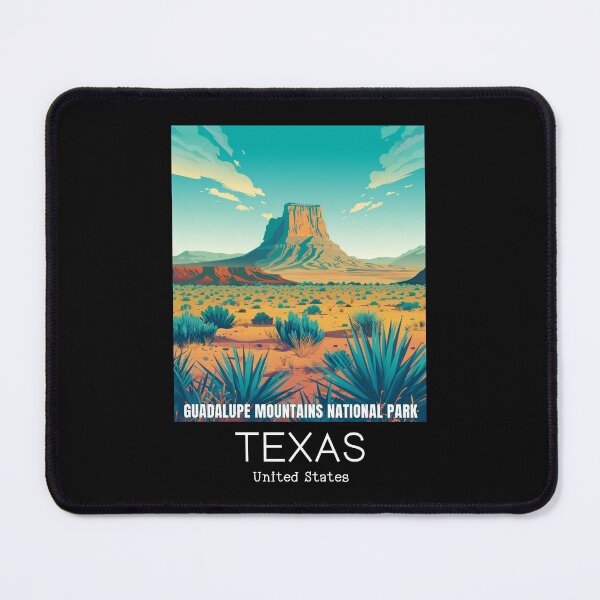 Item preview, A Vintage Travel Illustration of Guadalupe Mountains National Park - Texas - US designed and sold by GoodOldVintage.