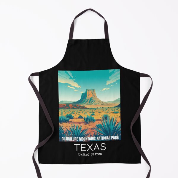 Item preview, A Vintage Travel Illustration of Guadalupe Mountains National Park - Texas - US designed and sold by GoodOldVintage.