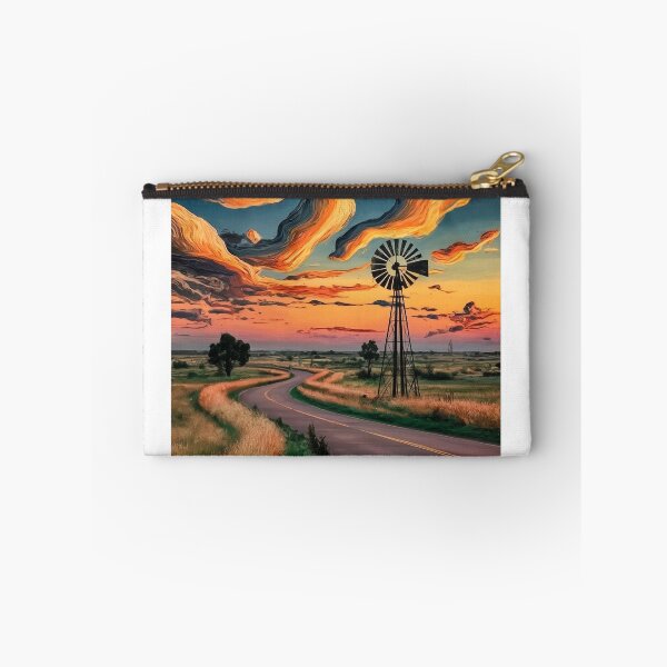 Item preview, texas sunset digital oil painting  designed and sold by metebf.