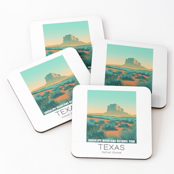 Item preview, A Vintage Travel Illustration of Guadalupe Mountains National Park - Texas - US designed and sold by GoodOldVintage.
