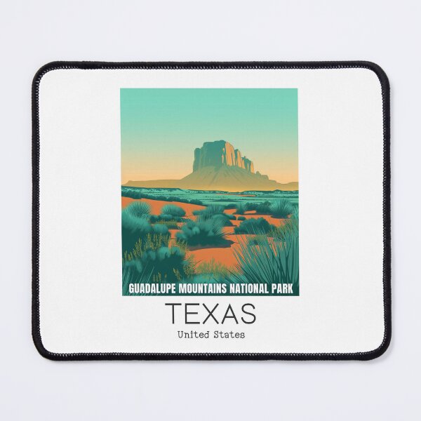 Item preview, A Vintage Travel Illustration of Guadalupe Mountains National Park - Texas - US designed and sold by GoodOldVintage.