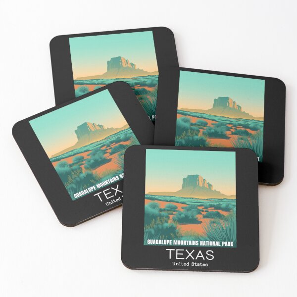 Item preview, A Vintage Travel Illustration of Guadalupe Mountains National Park - Texas - US designed and sold by GoodOldVintage.