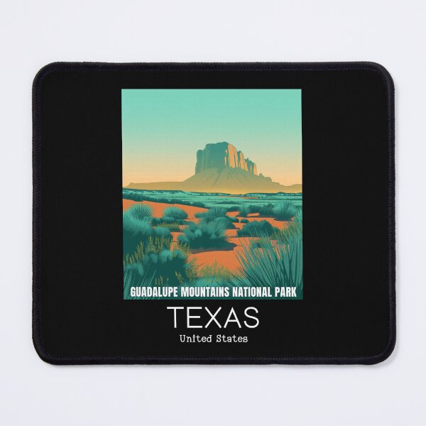 Item preview, A Vintage Travel Illustration of Guadalupe Mountains National Park - Texas - US designed and sold by GoodOldVintage.
