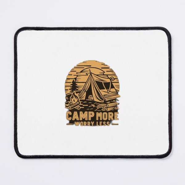 Item preview, Camp More Worry Less designed and sold by GlitchGrind.