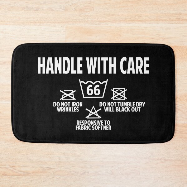 Item preview,  Handle with care funny laundry care instruction 66th birthday  designed and sold by giftfromheart.