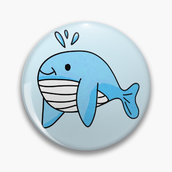 Item preview, Blue whale spraying water designed and sold by Kaewtaming.
