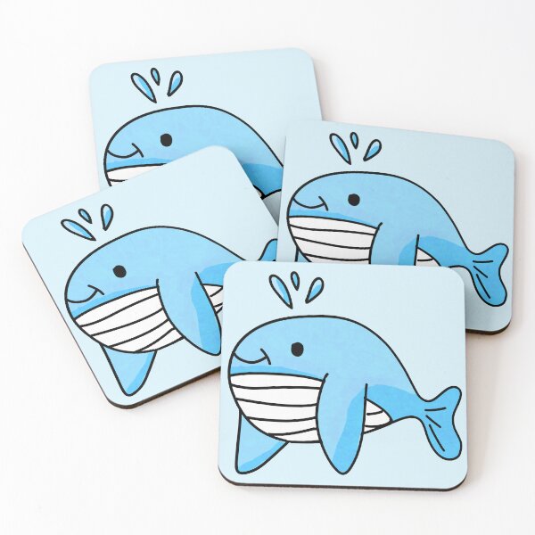 Item preview, Blue whale spraying water designed and sold by Kaewtaming.