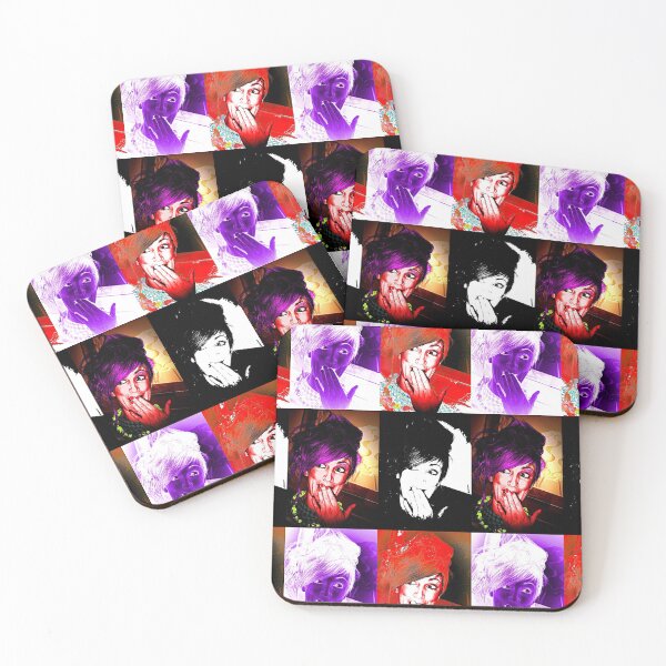 Item preview, Quadriptych photomontage portrait of a woman Pop art retro Seventies designed and sold by Carré Comme Orange.