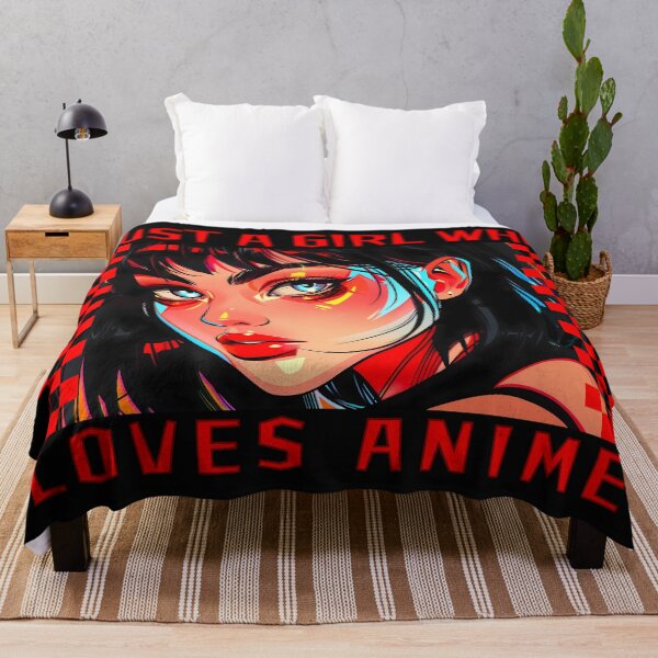 Item preview, Just A Girl Who Loves Anime T-Shirt, Anime Lover Shirt, Cool Anime Girl Graphic Tee, Unique Anime Fan Gift, Casual Fashion Wear Tee designed and sold by MTJ-Mushrooms.