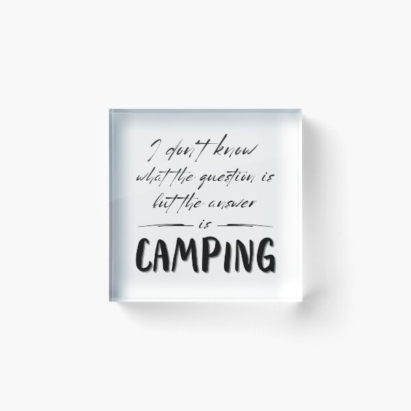 Item preview, Camping is the answer designed and sold by Lotta Wanderlove.