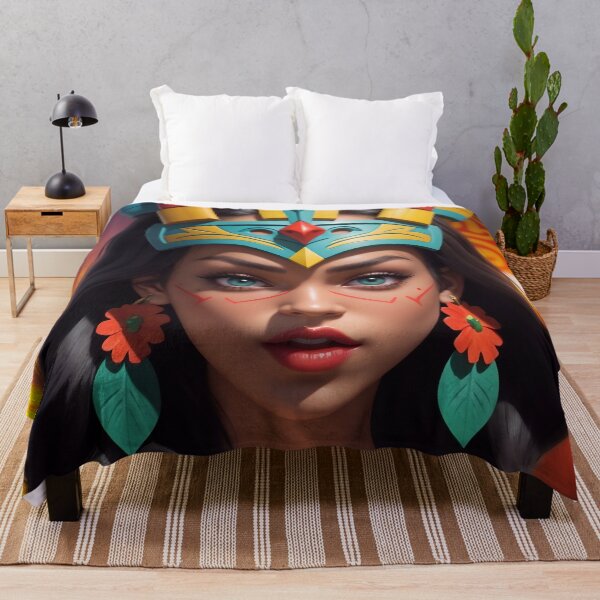 Item preview, Cute Girl Tropical Tiki Goddess designed and sold by TheArtOfPat.
