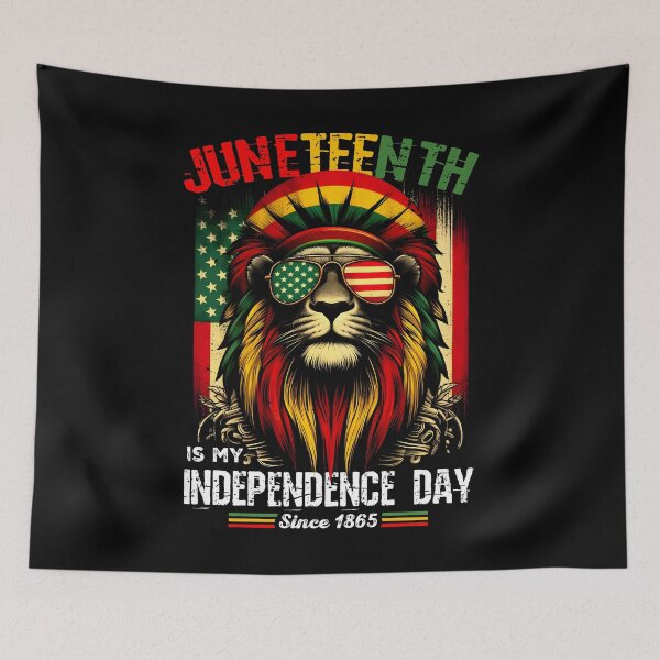 Item preview, Lion Juneteenth Is My Independence Day 1865 Dad 4th of July Day Since 1865 Lion designed and sold by JUSTBEELEGANT.