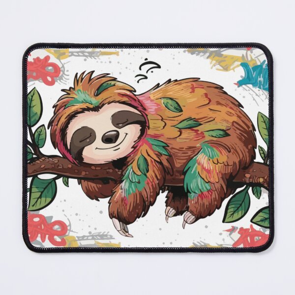 Item preview, cute sloth colorful, sloth stack designed and sold by venavar.