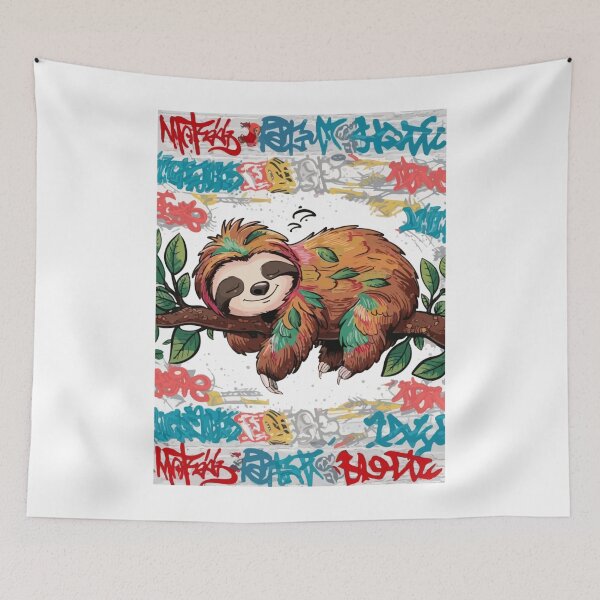 Item preview, cute sloth colorful, sloth stack designed and sold by venavar.