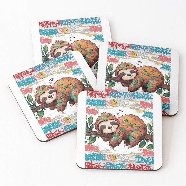 Item preview, cute sloth colorful, sloth stack designed and sold by venavar.