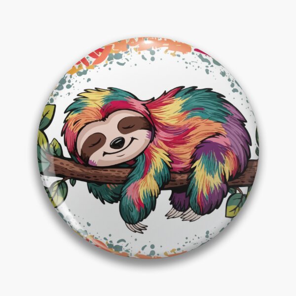 Item preview, cute sloth colorful, sloth stack designed and sold by venavar.