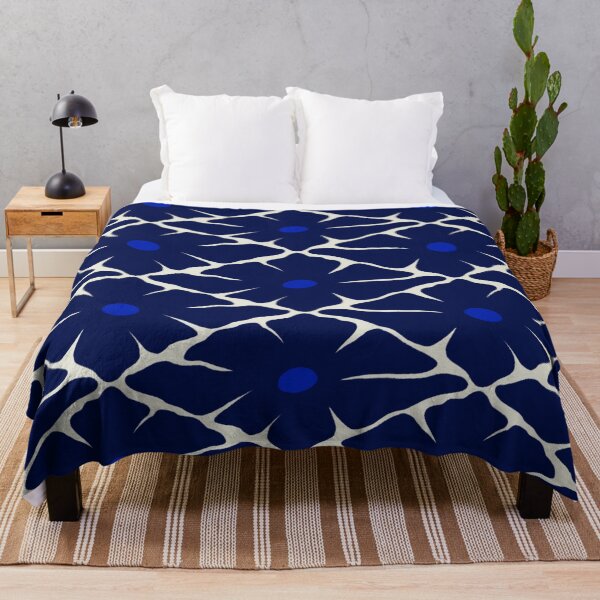 Item preview, Diamond Flowers - Indigo designed and sold by marialindemann.
