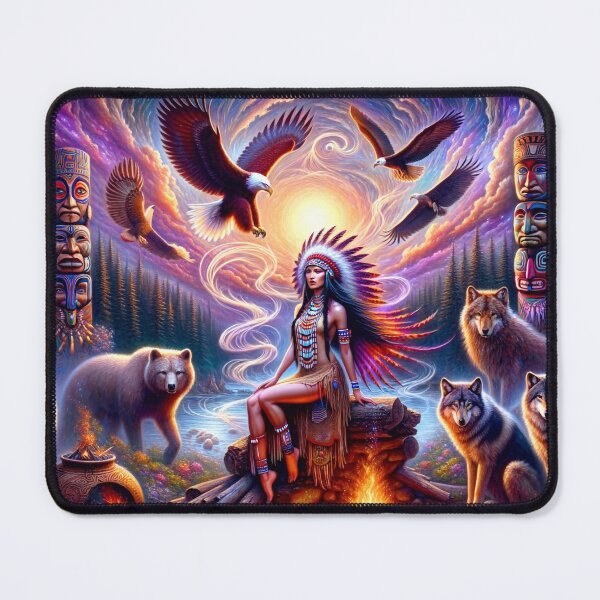 Item preview, American Indian Woman designed and sold by M-Y-A-R-T-.