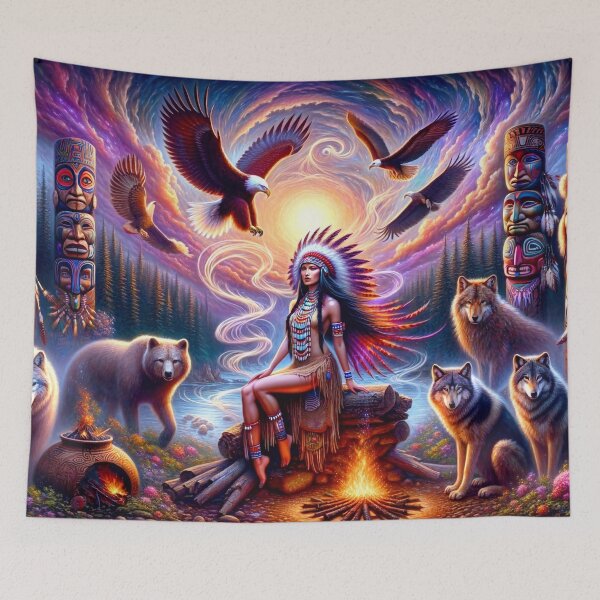 Item preview, American Indian Woman designed and sold by M-Y-A-R-T-.