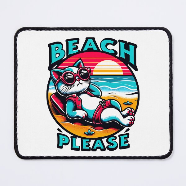 Item preview, Beach please - Funny Summer Cat designed and sold by Kidzz.