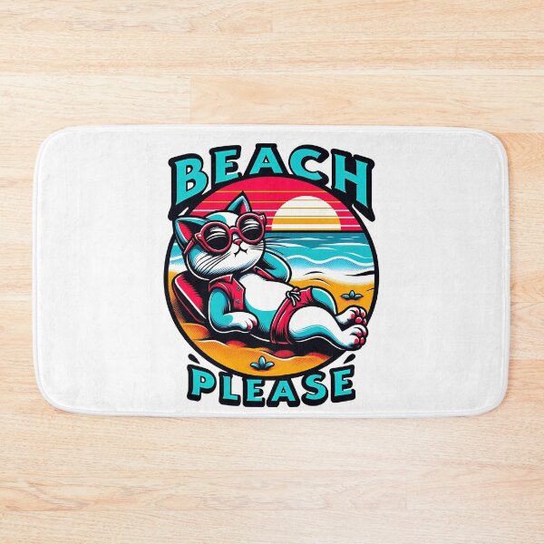 Item preview, Beach please - Funny Summer Cat designed and sold by Kidzz.
