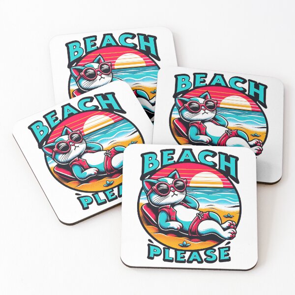 Item preview, Beach please - Funny Summer Cat designed and sold by Kidzz.