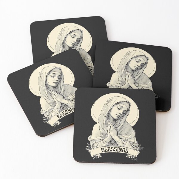Item preview, Religious Art T-Shirt, Virgin Mary Blessings Shirt, Catholic Gifts, Prayerful Madonna Tee, Holy Mother Graphic, Spiritual Apparel designed and sold by MTJ-Mushrooms.