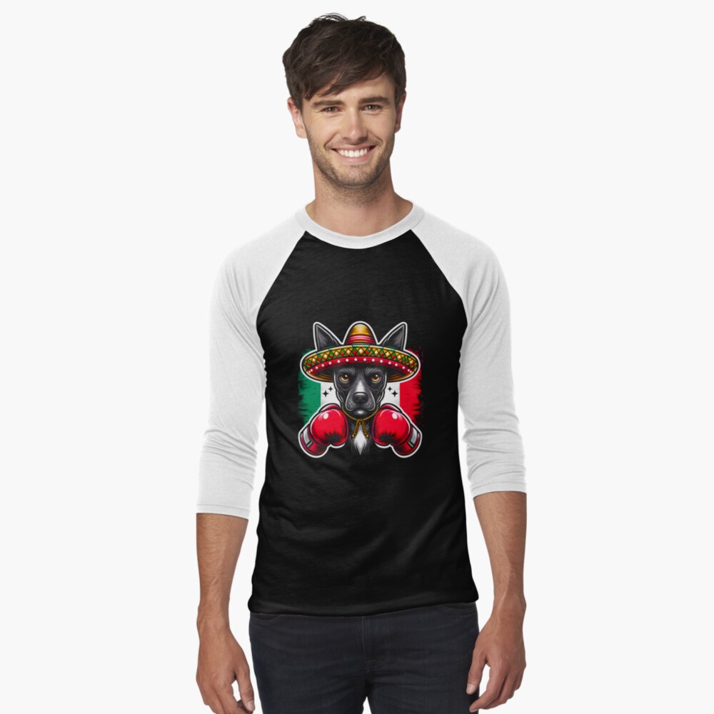Vista previa del artículo con la obra «Camiseta ¾ estilo béisbol», diseñado y vendido por JUSTBEELEGANT.