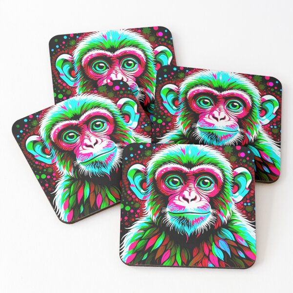 Item preview, Mischievous Monkeys: Cute Baby Monkey Pattern designed and sold by GrizzlyCollective.