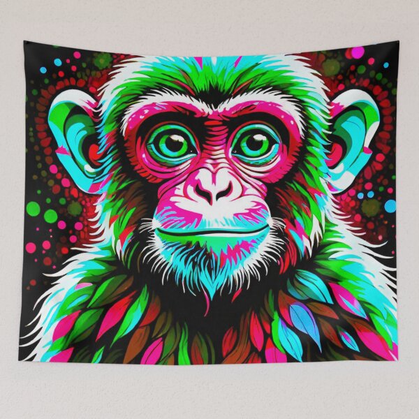 Item preview, Mischievous Monkeys: Cute Baby Monkey Pattern designed and sold by GrizzlyCollective.