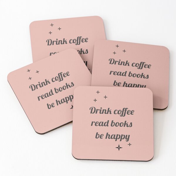 Item preview,  drink coffee read books be happy for book and coffee lover designed and sold by Matoforma.