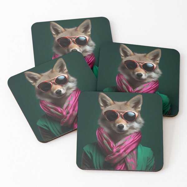 Item preview, Foxy and Fabulous: Dressed to Impress - Funny animal  designed and sold by MonicaGoDesign.