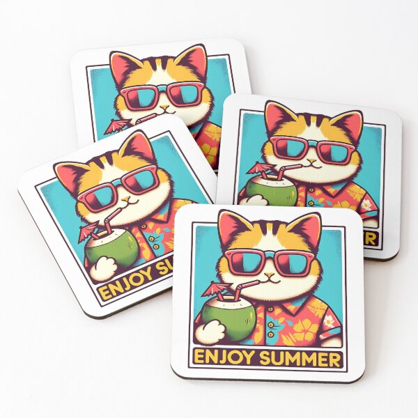 Item preview, Enjoy summer - Funny Summer Cat designed and sold by Kidzz.