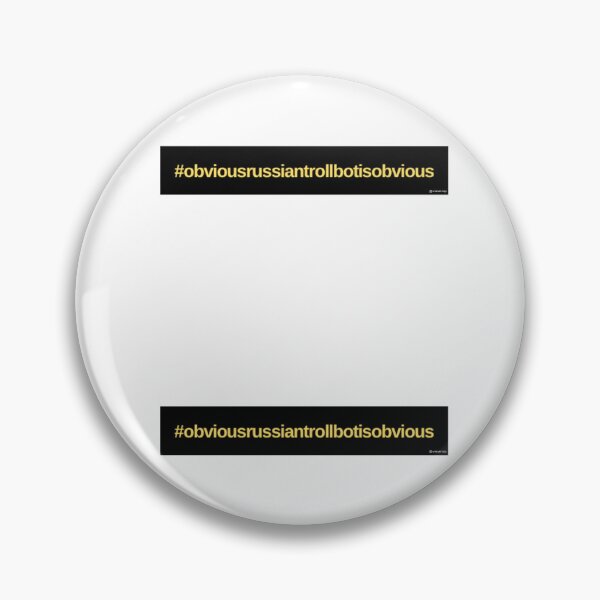 Item preview, Obvious Russian TrollBot is Obvious #ortbio designed and sold by weavernap.