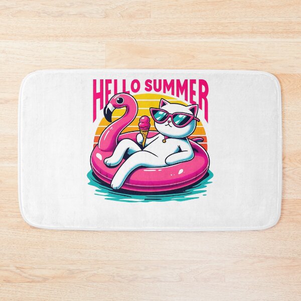 Item preview, Hello summer v2 - Funny Summer Cat designed and sold by Kidzz.