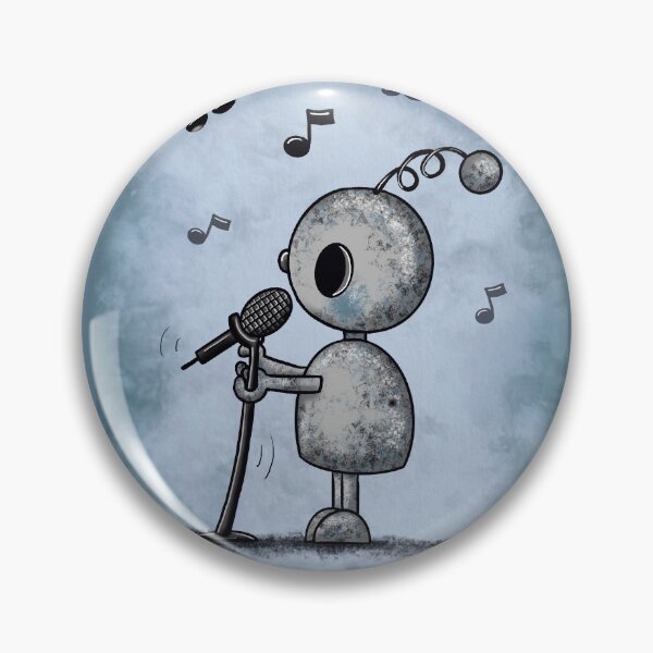Item preview, cute singing robot designed and sold by Pezi-Creation.