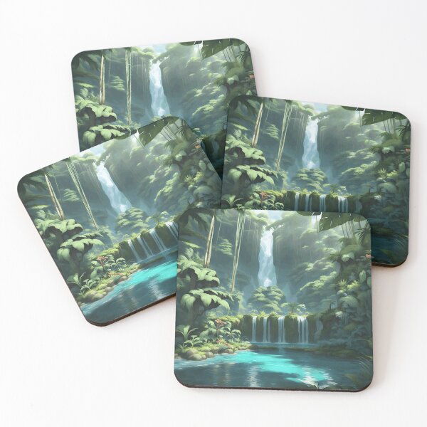 Item preview, Jungle With a Majestic Waterfall designed and sold by MoriFantasy.