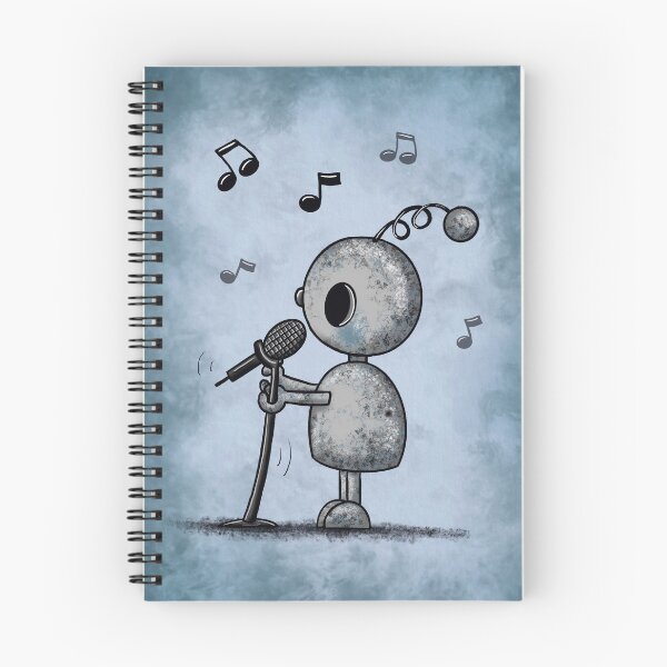 Item preview, cute singing robot designed and sold by Pezi-Creation.
