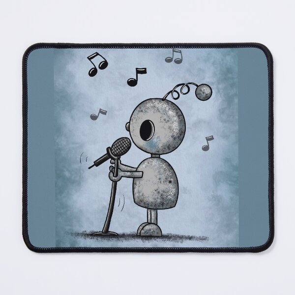 Item preview, cute singing robot designed and sold by Pezi-Creation.